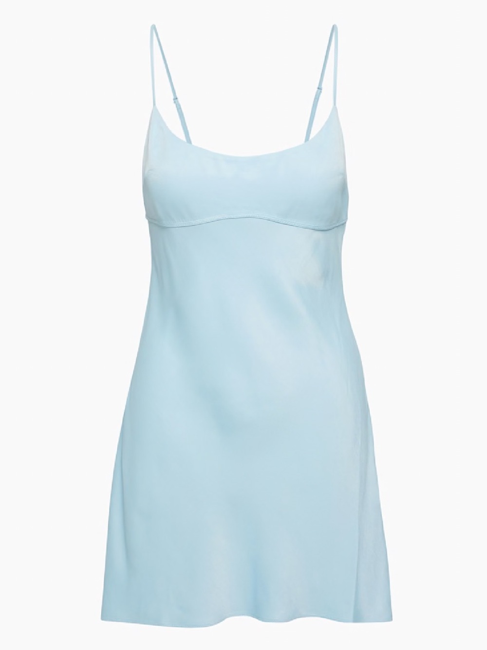 Sunday Best Light Blue Mini Slip Dress